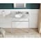 Anzzi 34.5 in. Console Sink in Brushed Nickel with Carrara White Counter Top CS-FGC004-BN - alternate 6